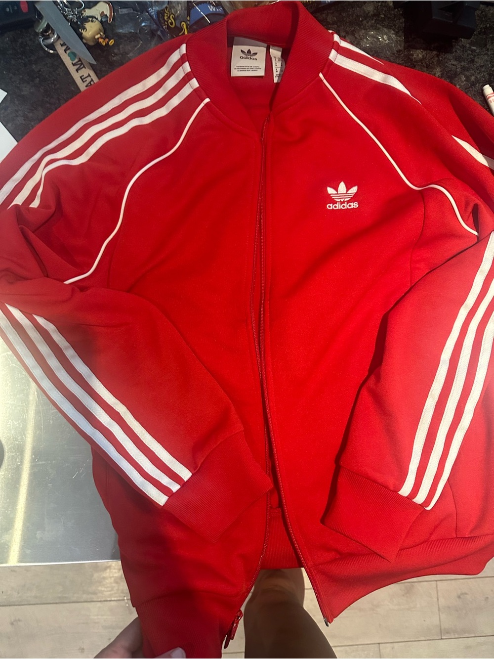 Adidas Originals Firebird Track Jacket Women’s Size 16 Red White Trefoil Y2K